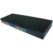 8CH HD-SDI fiber converter with audio in/output