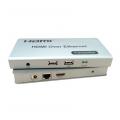 120M TCP-IP HDMI+KVM USB cat5 Extender with IR