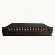 19inch, 2U , 16 Slots AHD/CVI/TVI Fiber media converter Rack Chassis for 1CH video +rs485 receiver card